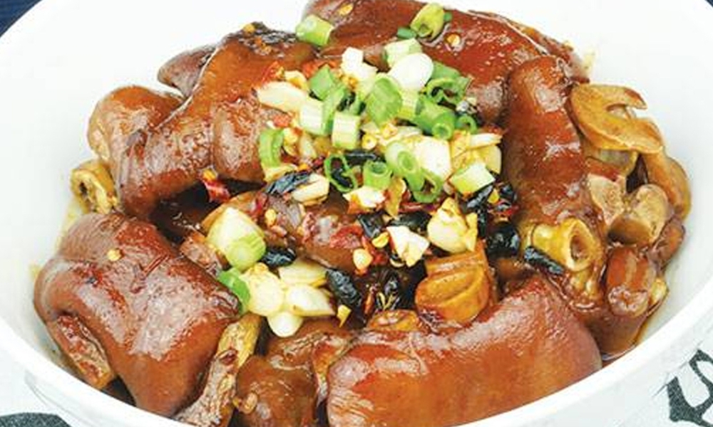 Braised Pork Feet at Bao's Kitchen, a Chinese Restaurant in Wakefield