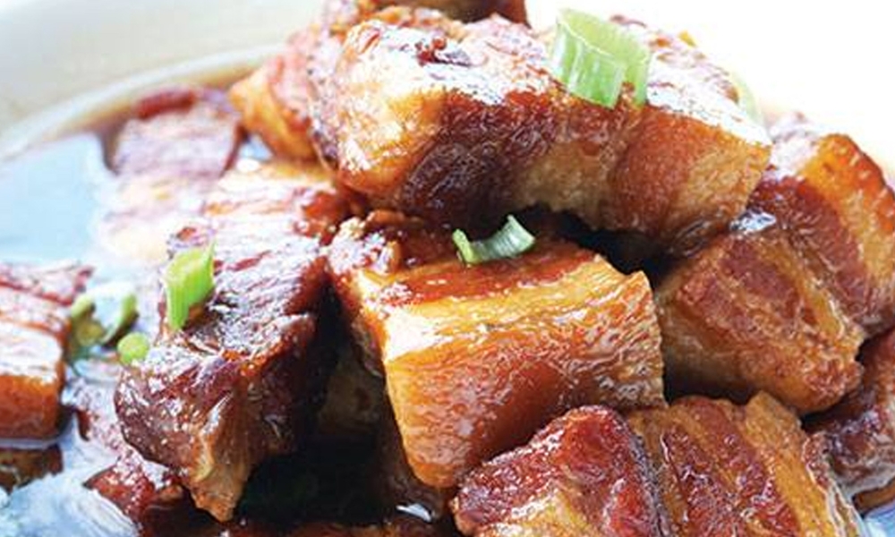 Chairman Mao's Red-Braised Pork Belly at Bao's Kitchen, a Chinese Restaurant in Wakefield
