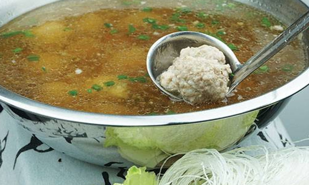 Handmade Meatball Soup at Bao's Kitchen, a Chinese Restaurant in Wakefield