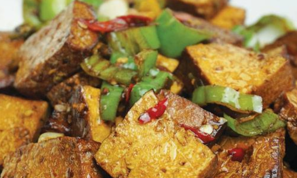 Stir-Fry Home-Made Bean Curd at Bao's Kitchen, a Chinese Restaurant in Wakefield