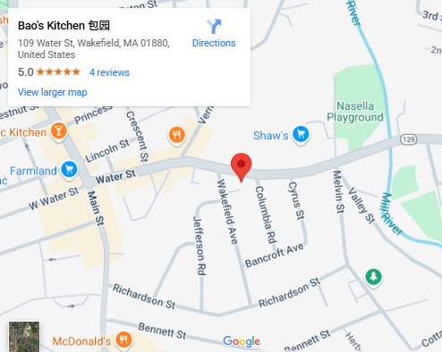 Location, 109 Water St, Wakefield, MA 01880, United States