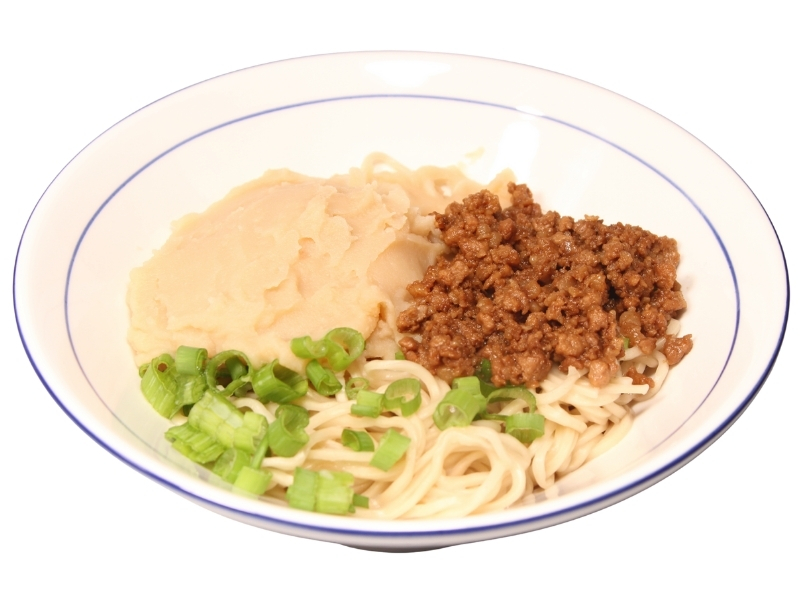 Minced Pork & Mashed Potato Noodle at Bas Noodle, a Chinese noodle restaurant in Calgary