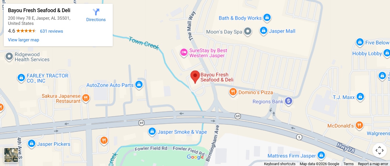location, 200 Highway 78 East, Jasper, AL 35501