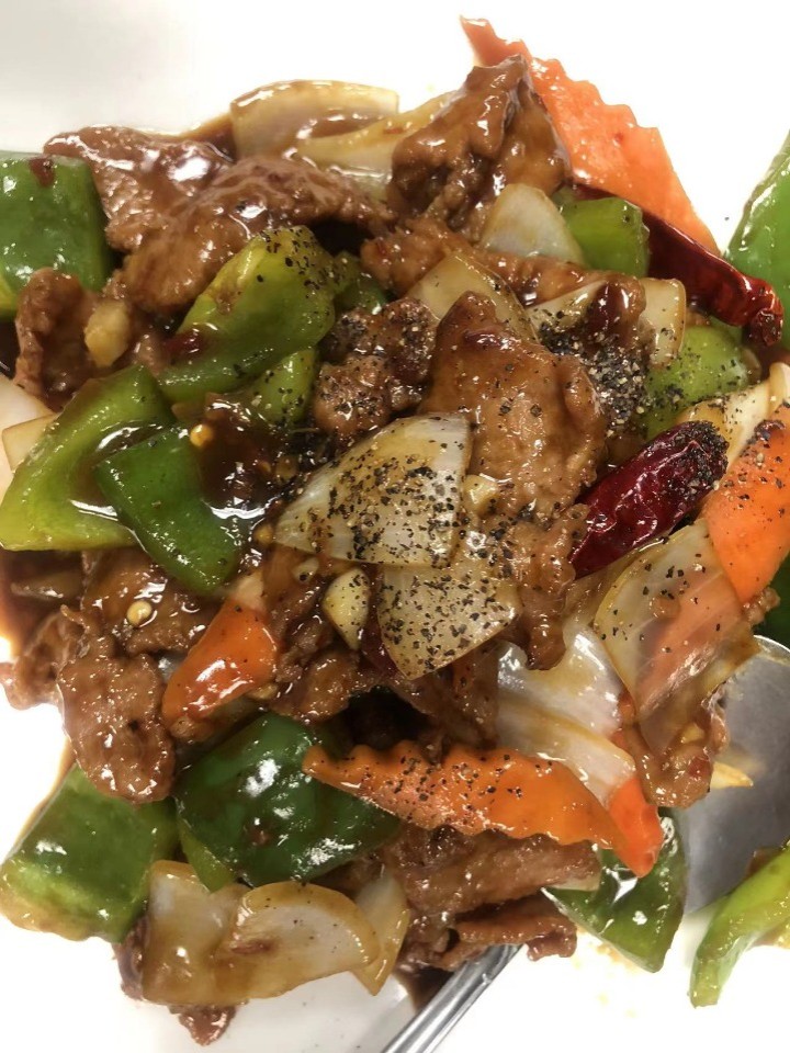 Black Pepper Beef at Best Taste Restaurant, a Chinese Restaurant in Campbell