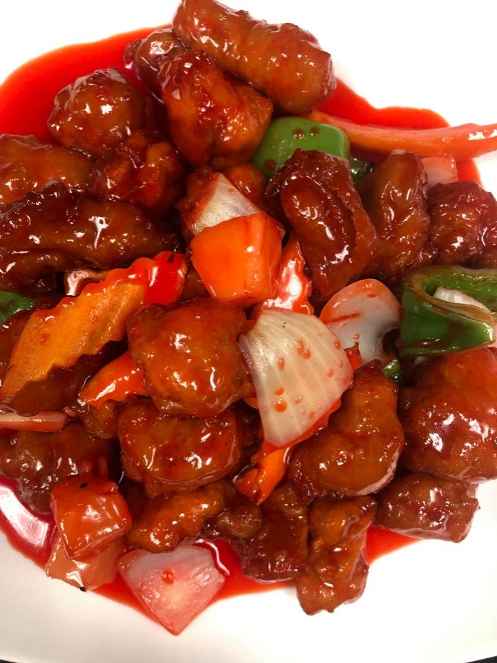 Sweet & Sour Pork at Best Taste Restaurant, a Chinese Restaurant in Campbell