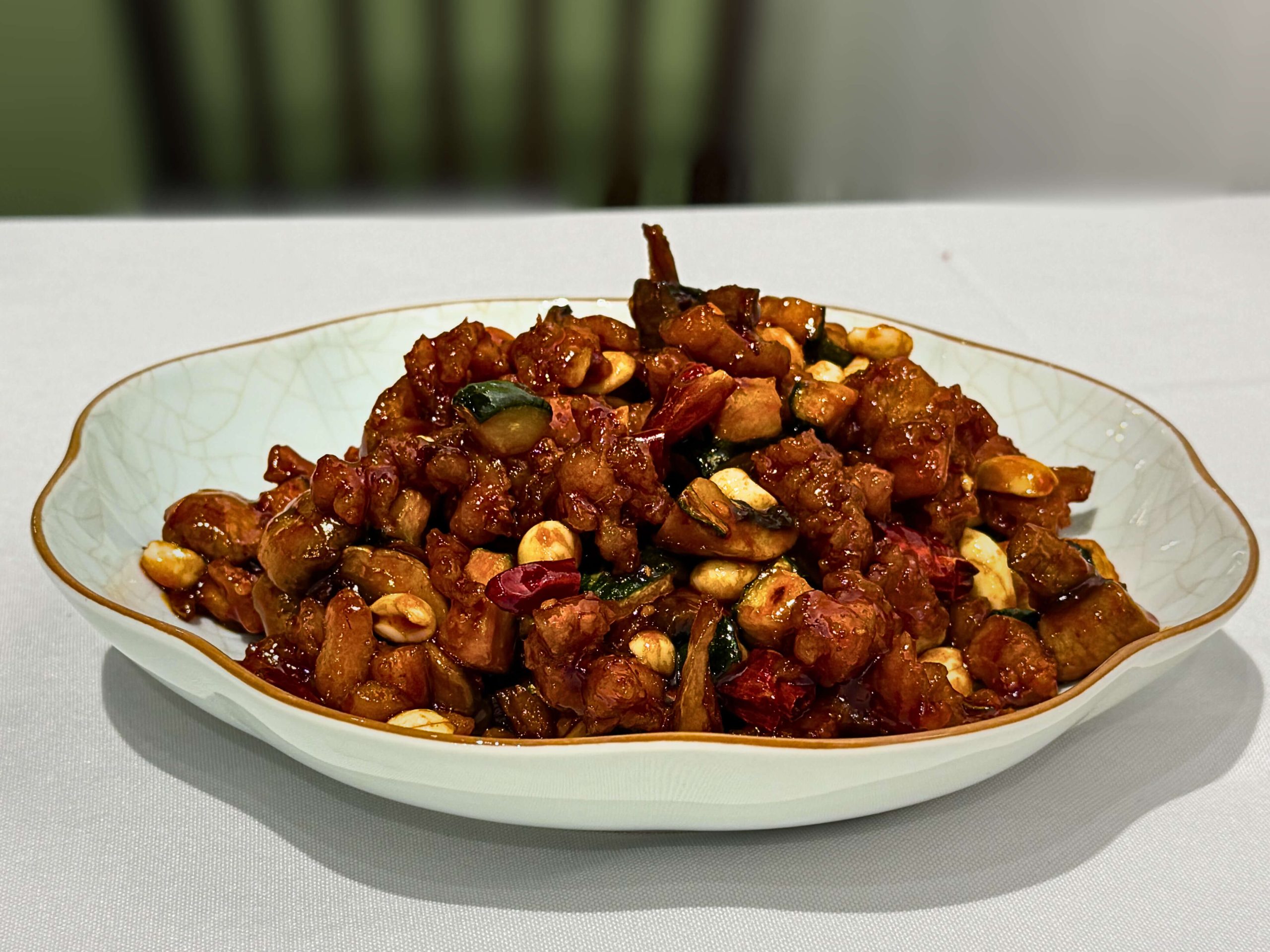 Big-8-Chinese-Restaurant-Kung-Pao-Chicken-Lincoln Spicy Kung Pao chicken with peanuts and vegetables at Big 8, a Chinese Restaurant in Lincoln