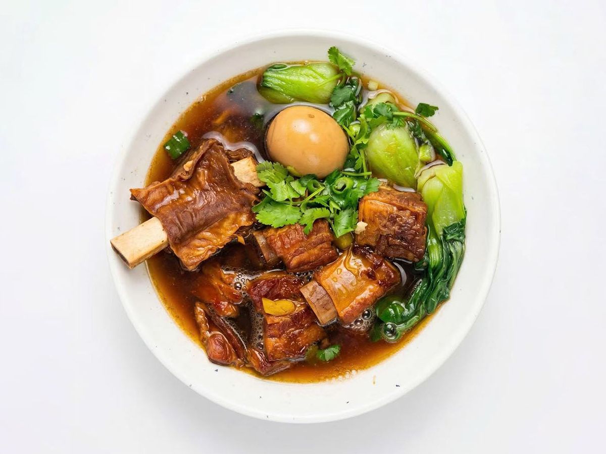beef rib noodle soup at Big Boss (Edmond) Noodle + Chicken + Tea, an Asian Restaurant in Edmond