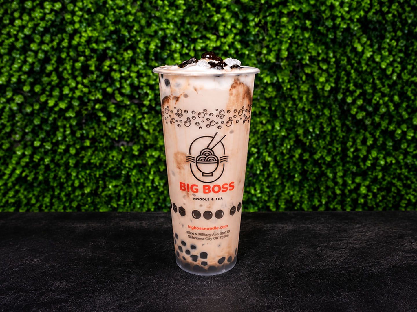 brown sugar milk tea at Big Boss (Edmond) Noodle + Chicken + Tea, an Asian Restaurant in Edmond