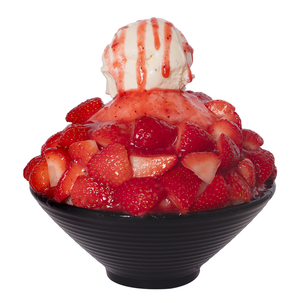 Strawberry Bingsu at Bingsu Bingsu，a Dessert Shop in Arcadia