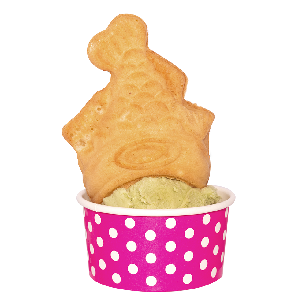 Taiyaki Ice Cream at Bingsu Bingsu，a Dessert Shop in Arcadia