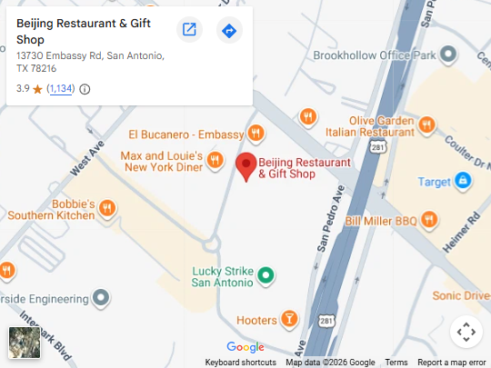 Location, 13730 Embassy Rd, San Antonio, TX 78216