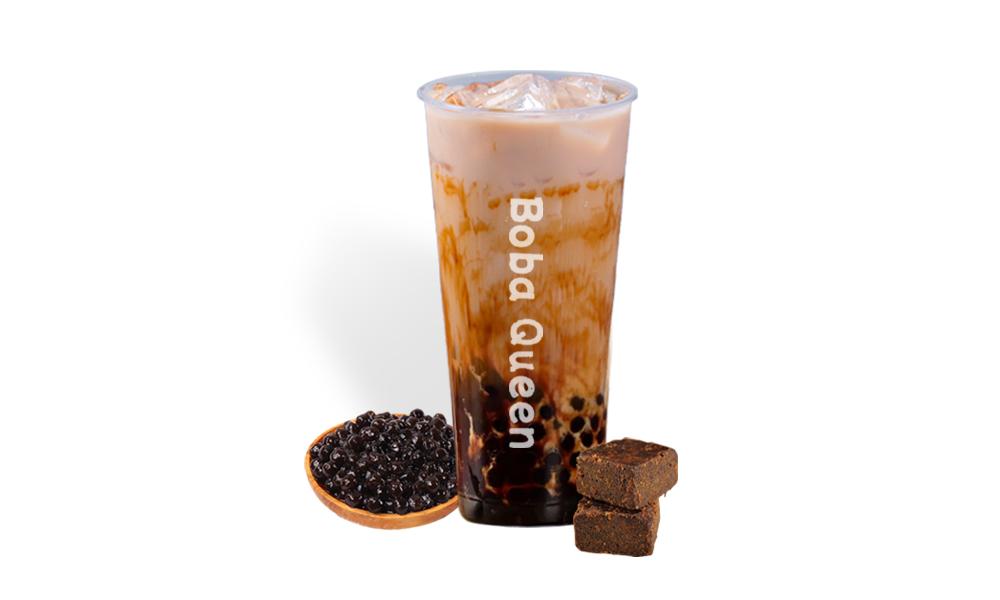 Brown Sugar Milk Tea at Boba Queen，a Bubble Tea Shop in Twinsburg