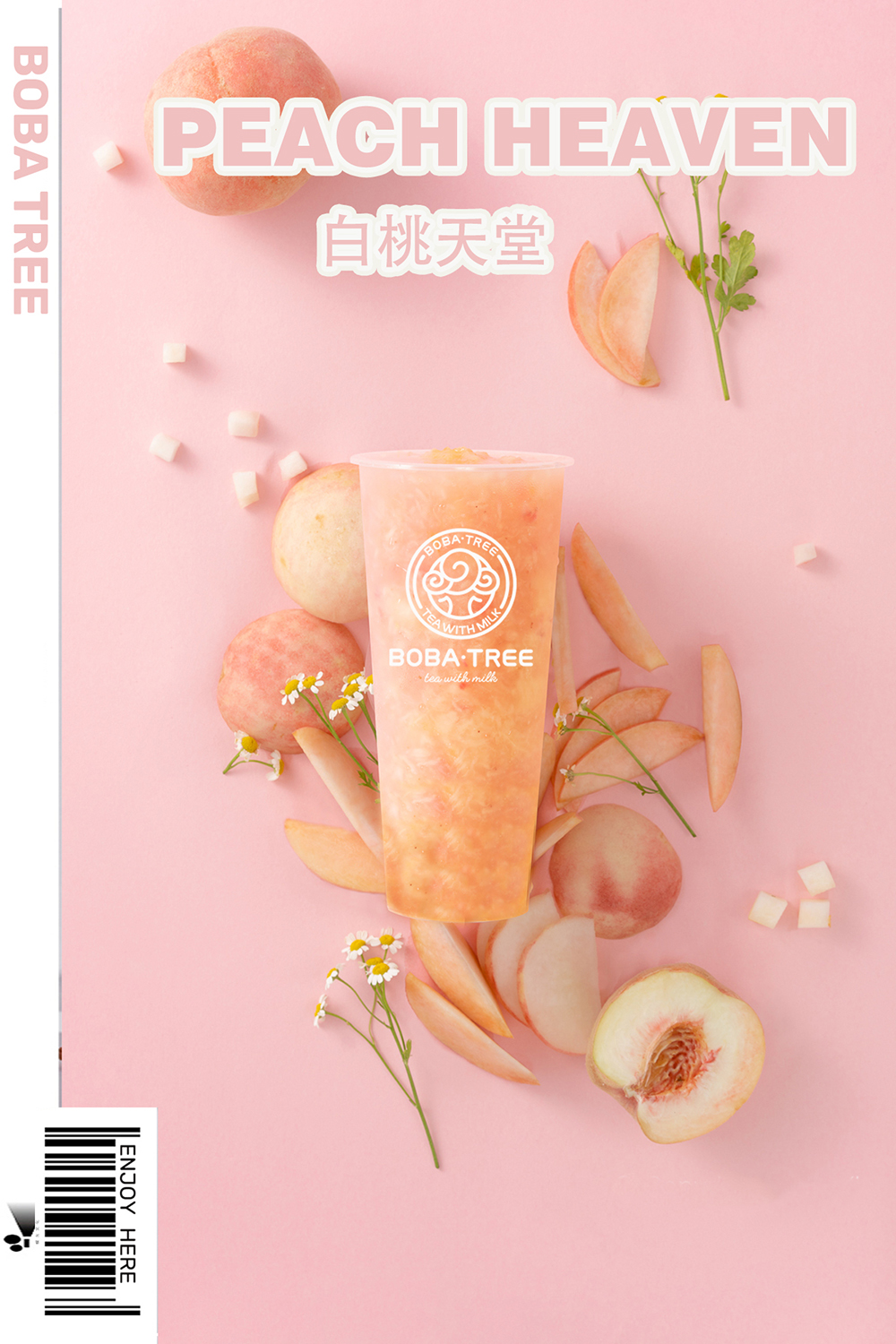 Boba-Tree-Bubble-Tea-Store-Peach-Heaven-Milk-Tea-Mesa Peach Heaven Milk Tea at Boba Tree,a Bubble Tea Store in Mesa