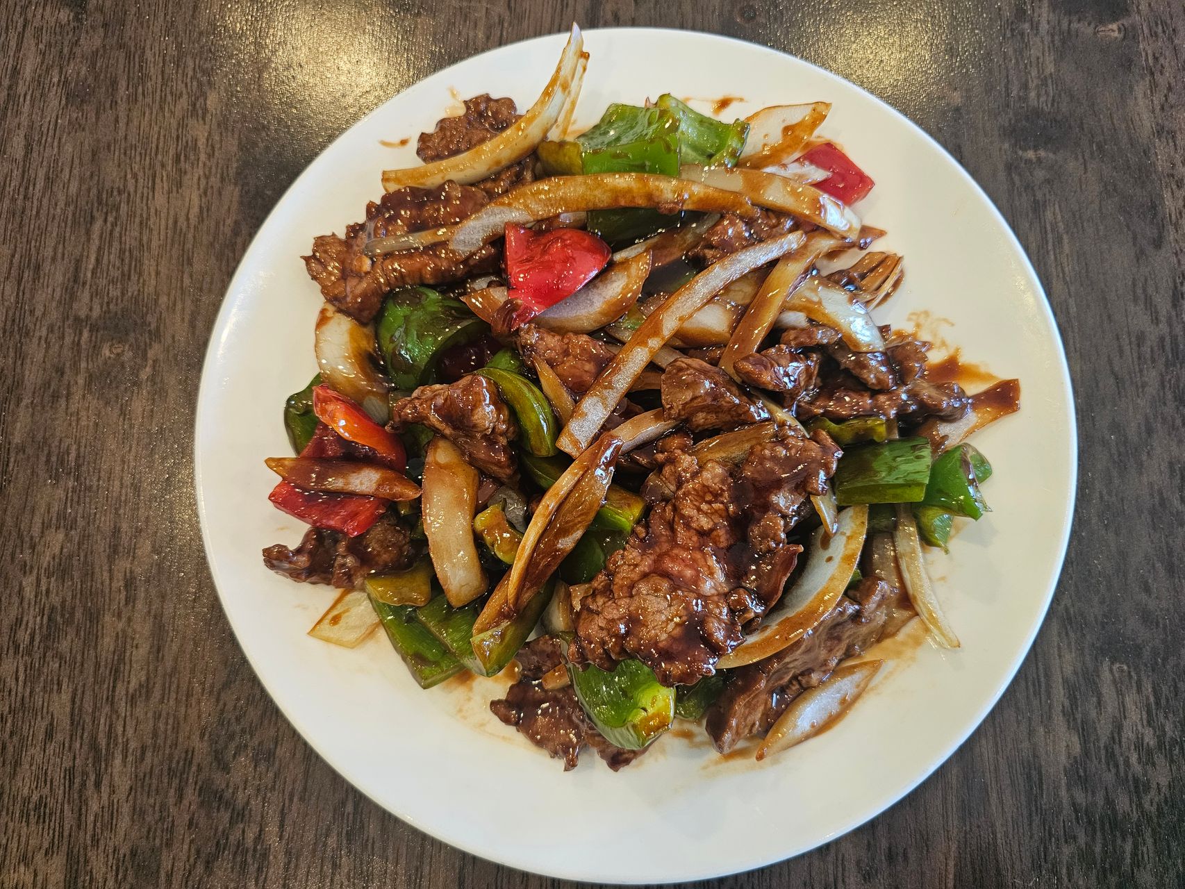 Green Pepper Beef at Bobo Kitchen, Asian Restaurant in Danbury