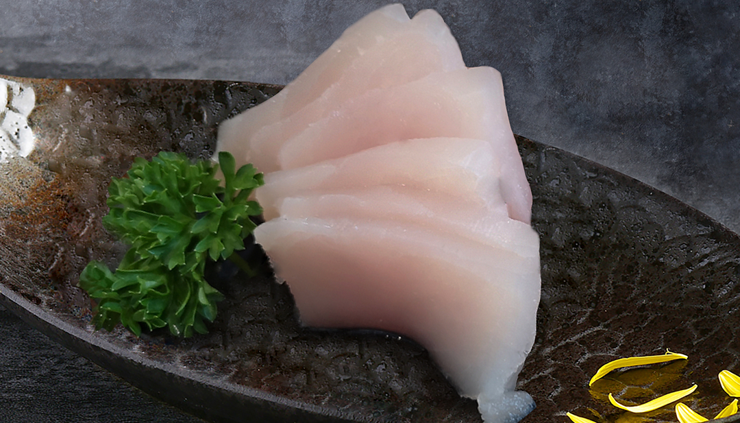 6 pieces of escolar sashimi at Botan Sushi, a Japanese Restaurant in Irvine