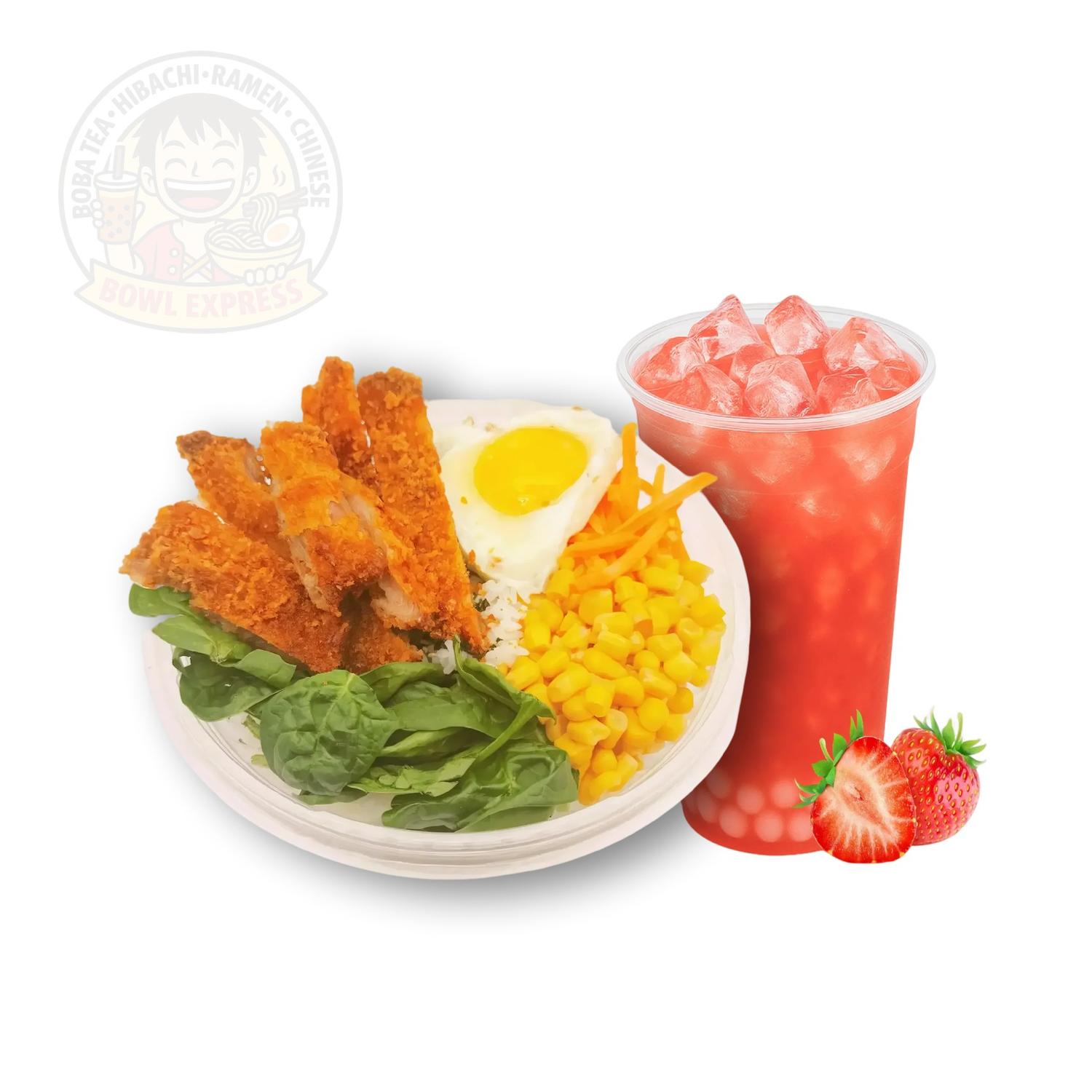 Chicken Katsu Rice Bowl at Bowl Express Asian Grill, a Asian Fusion Restaurant in Cheektowaga