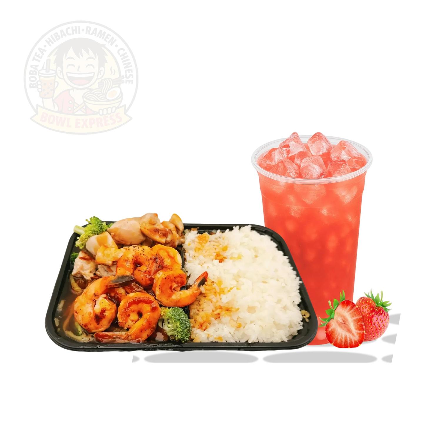 Chicken&Shrimp Hibachi at Bowl Express Asian Grill, a Asian Fusion Restaurant in Cheektowaga