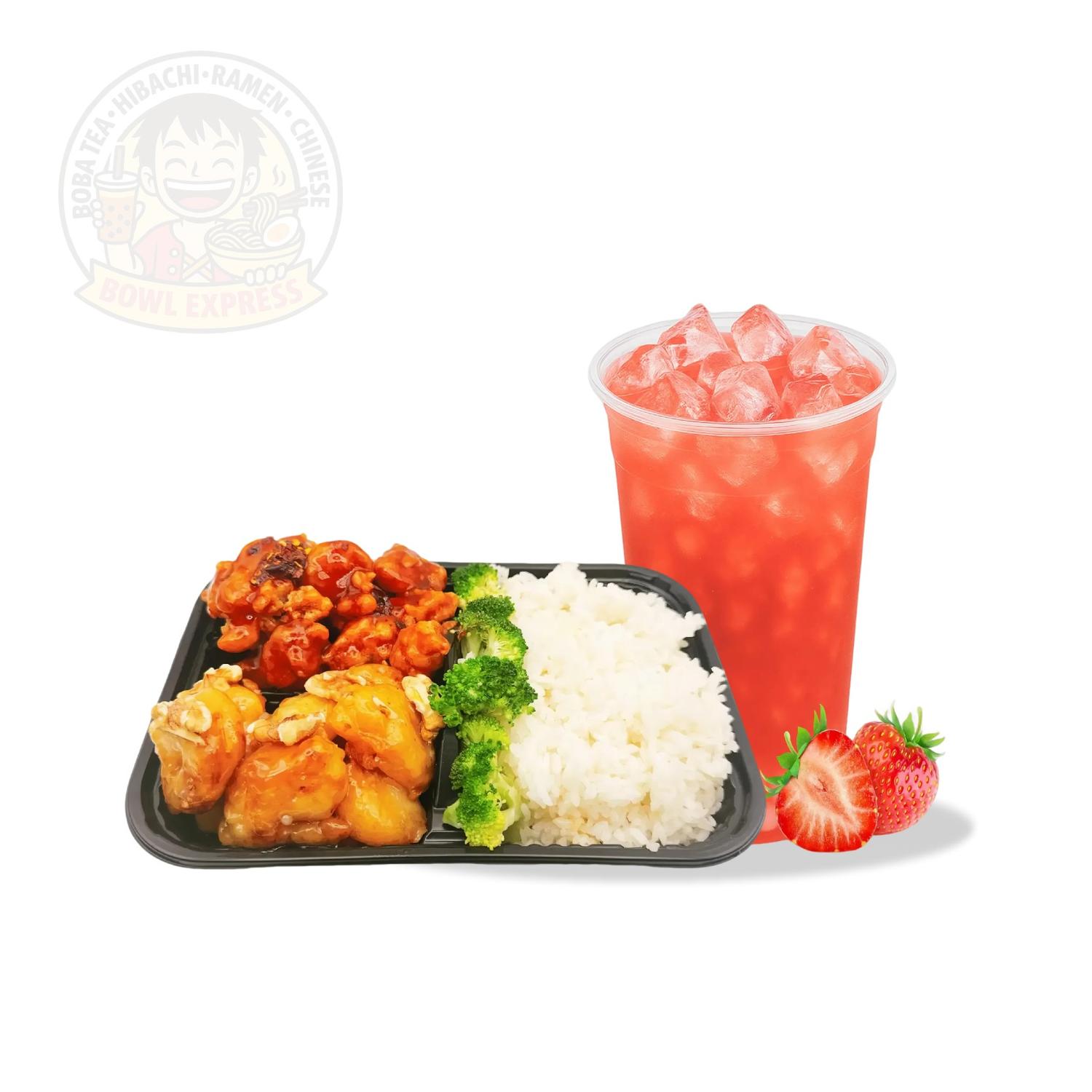 General Tao's Chicken&Honey Walnut Shrimp Combo at Bowl Express Asian Grill, a Asian Fusion Restaurant in Cheektowaga