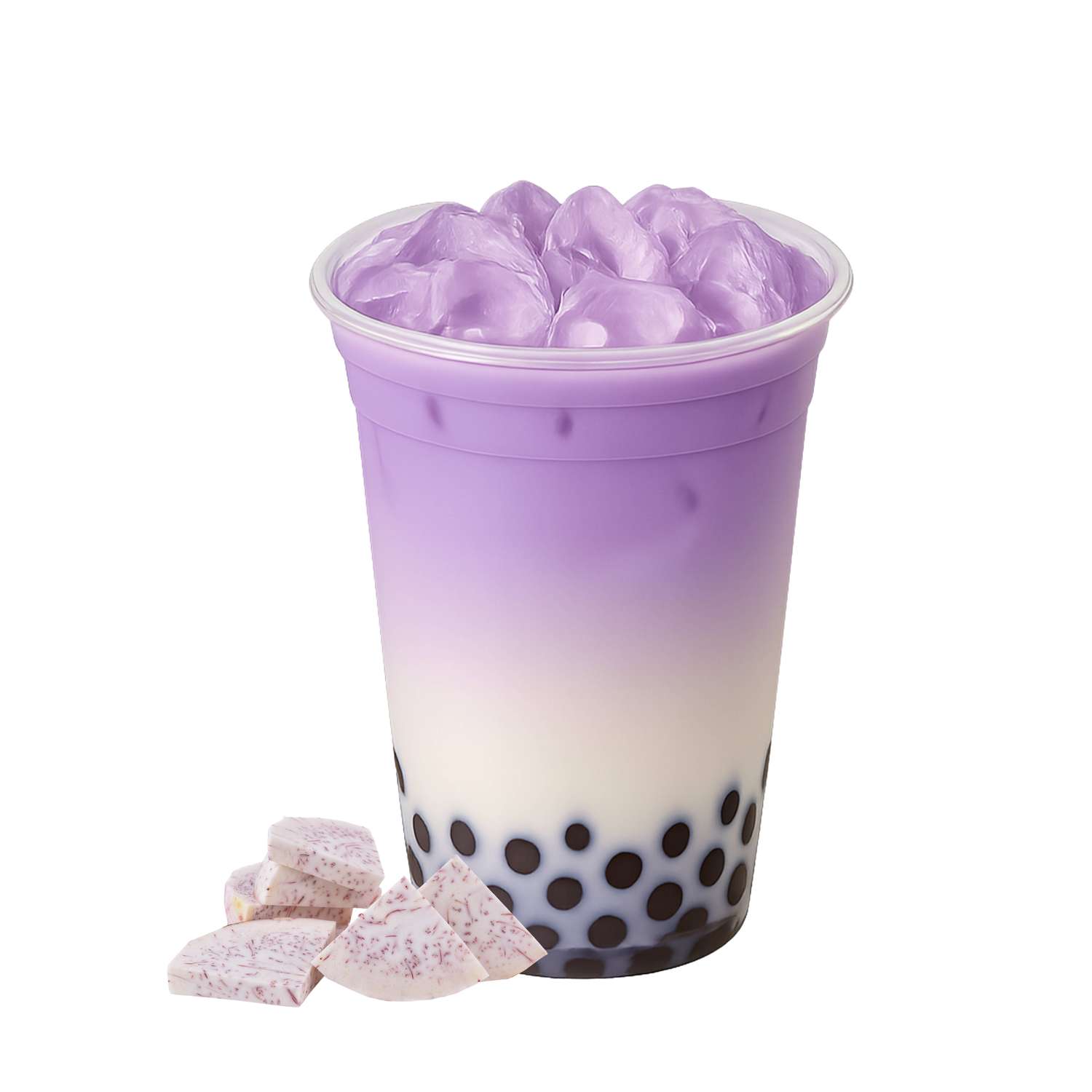 Taro Creamy Tea Latte at Bowl Express Asian Grill, a Asian Fusion Restaurant in Cheektowaga