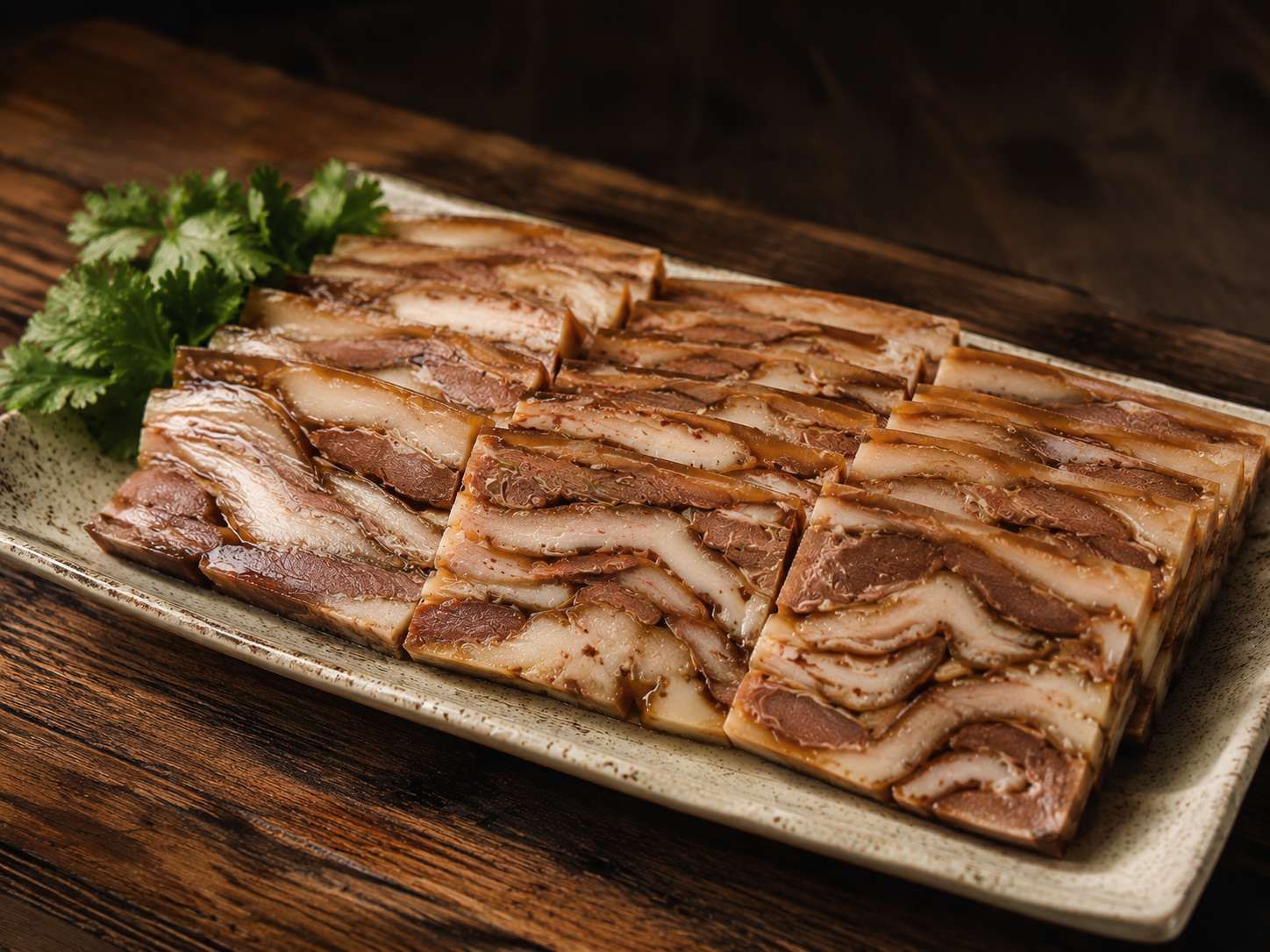 Pork Jowl with Soy Sauce and Chopped Green Onions at Braised Canaan, a Chinese Restaurant in Flushing