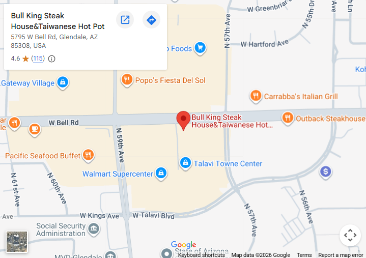 Location, 5795 W Bell Rd, Glendale, AZ 85308