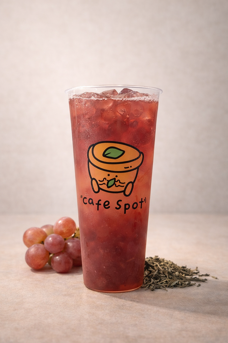 Grape Green Tea at Cafe Spot，a Coffee & Light Meal Cafe in Temple City