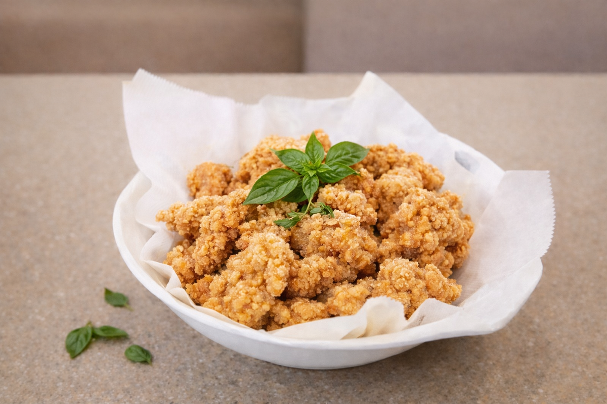 Salt and pepper chicken at Cafe Spot，a Coffee & Light Meal Cafe in Temple City