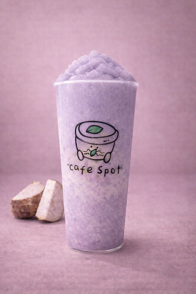 Taro Smoothie at Cafe Spot，a Coffee & Light Meal Cafe in Temple City