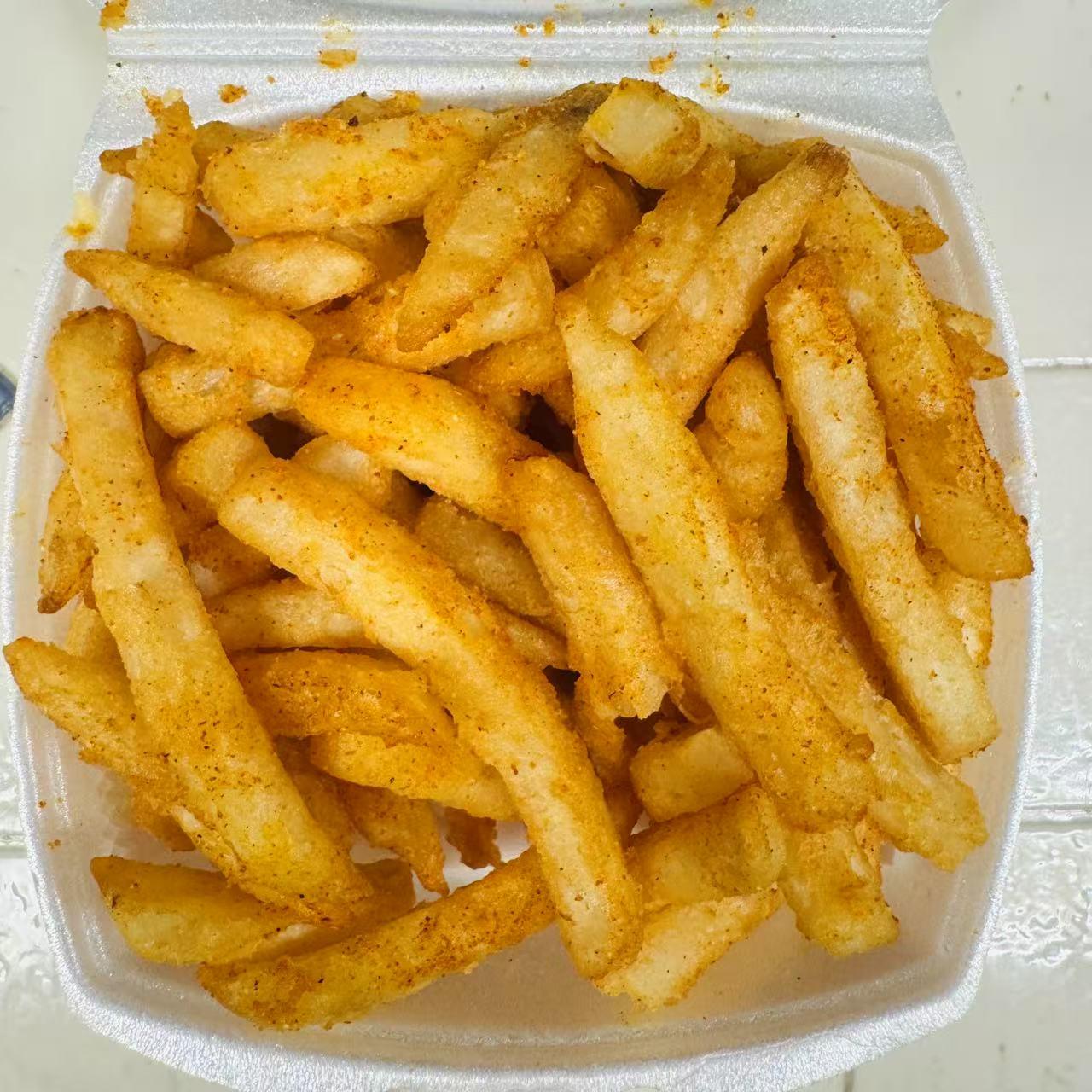 Cajun-Corner-seafood-restaurant-Cajun-Fries-Fries-Everett Cajun Fries Crispy fries seasoned with Cajun spices at Cajun Corner, a seafood Restaurant in Everett