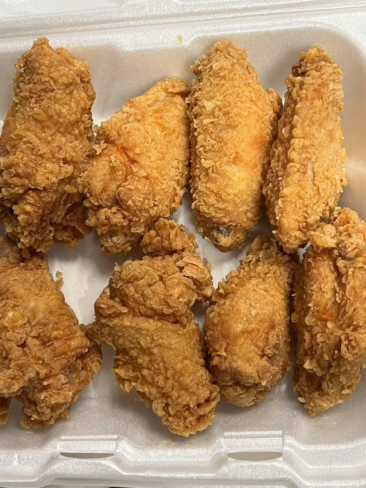 Cajun-Corner-seafood-restaurant-Plain-Chicken-Wings-Everett Plain Chicken Wings Simple, crispy unseasoned wings at Cajun Corner, a seafood Restaurant in Everett