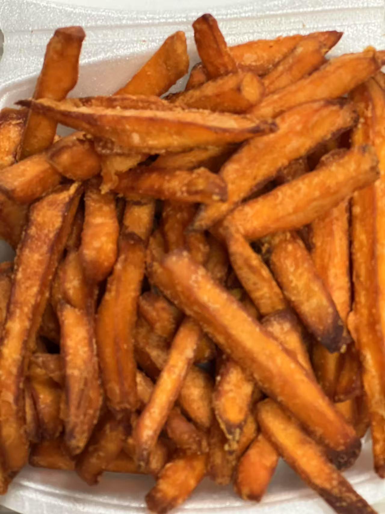 Cajun-Corner-seafood-restaurant-Sweet-Potato-Fries-Everett Sweet Potato Fries Crispy, golden sweet potato strips at Cajun Corner, a seafood Restaurant in Everett