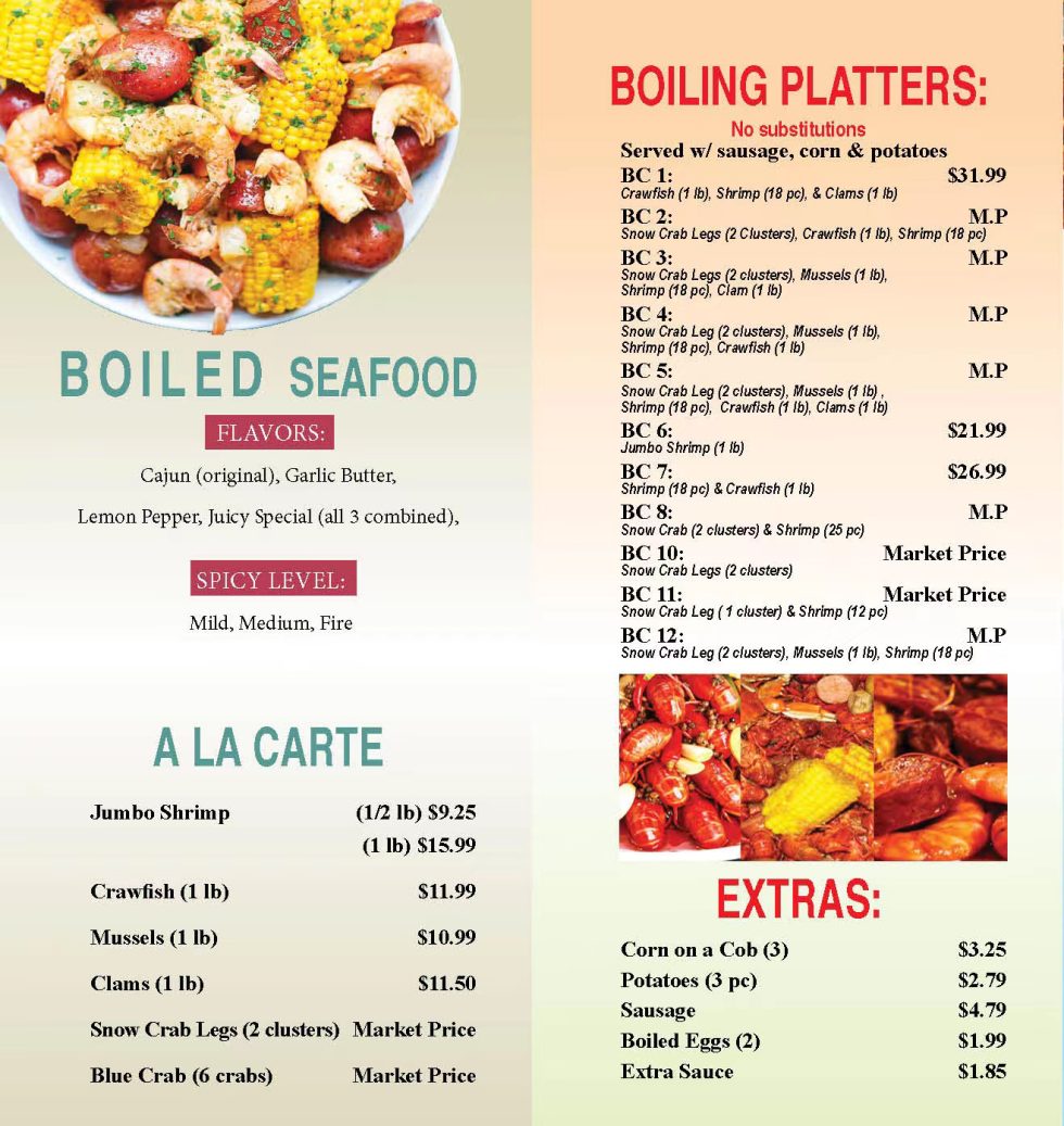 Cajun Seafood & Order｜Orangeburg｜SC
