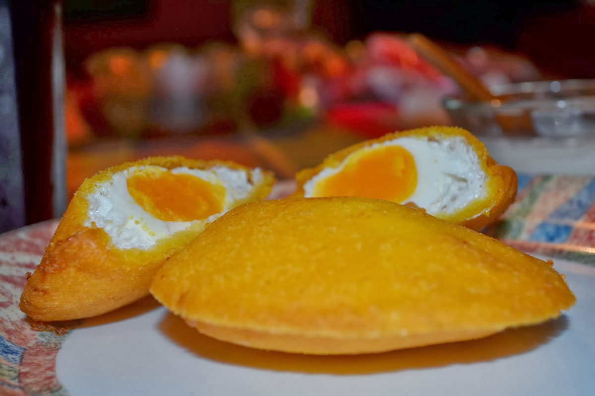 Candela-Viva-Colombian-Restaurant-Egg-Stuffed-Arepa-Boise Egg-Stuffed Arepa at Candela Viva,a Colombian Restaurant in Boise
