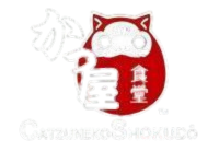 The logo of Catzuneko Shokudo with a lucky cat and Japanese characters at Catzuneko Shokudo, a Japanese Restaurant in New York