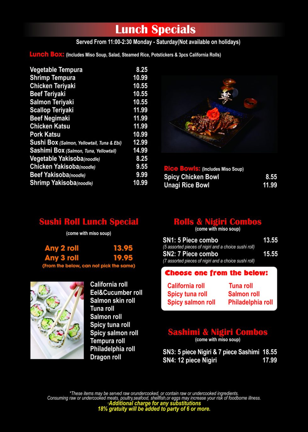 Ninja Japanese Steakhouse Japanese Restaurant Online Order Cedar