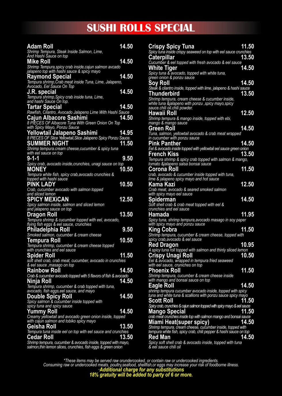 Ninja Japanese Steakhouse Japanese Restaurant Online Order Cedar