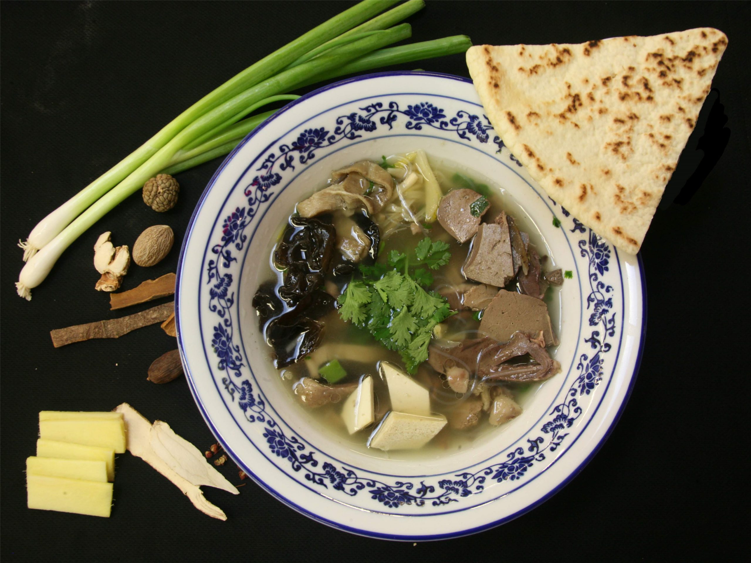 Lamb Offal Soup at Changan Kitchen, Chinese Noodle Restaurant in California