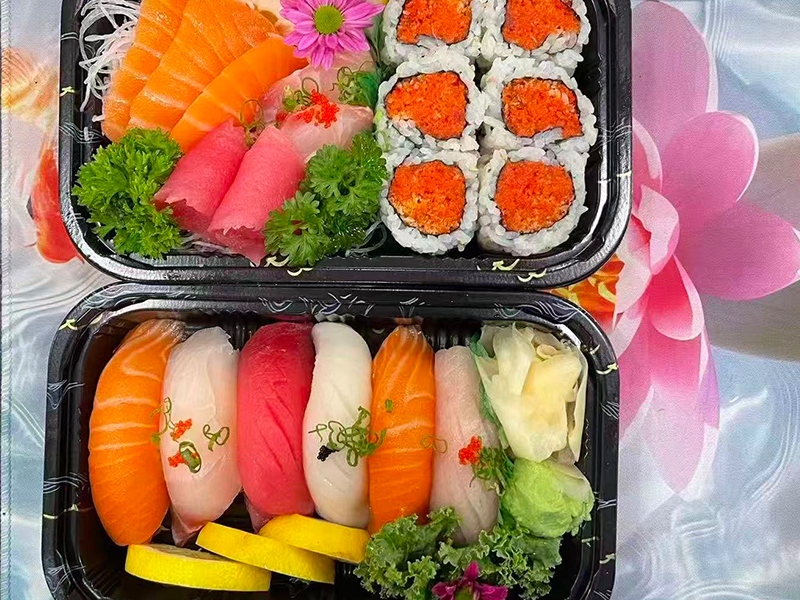 Duo sashimi & spicy tobiko roll pack at Chang One Sushi, a Japanese Restaurant in Glendora