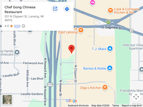 Location, 521 N Clippert St, Lansing, MI 48912