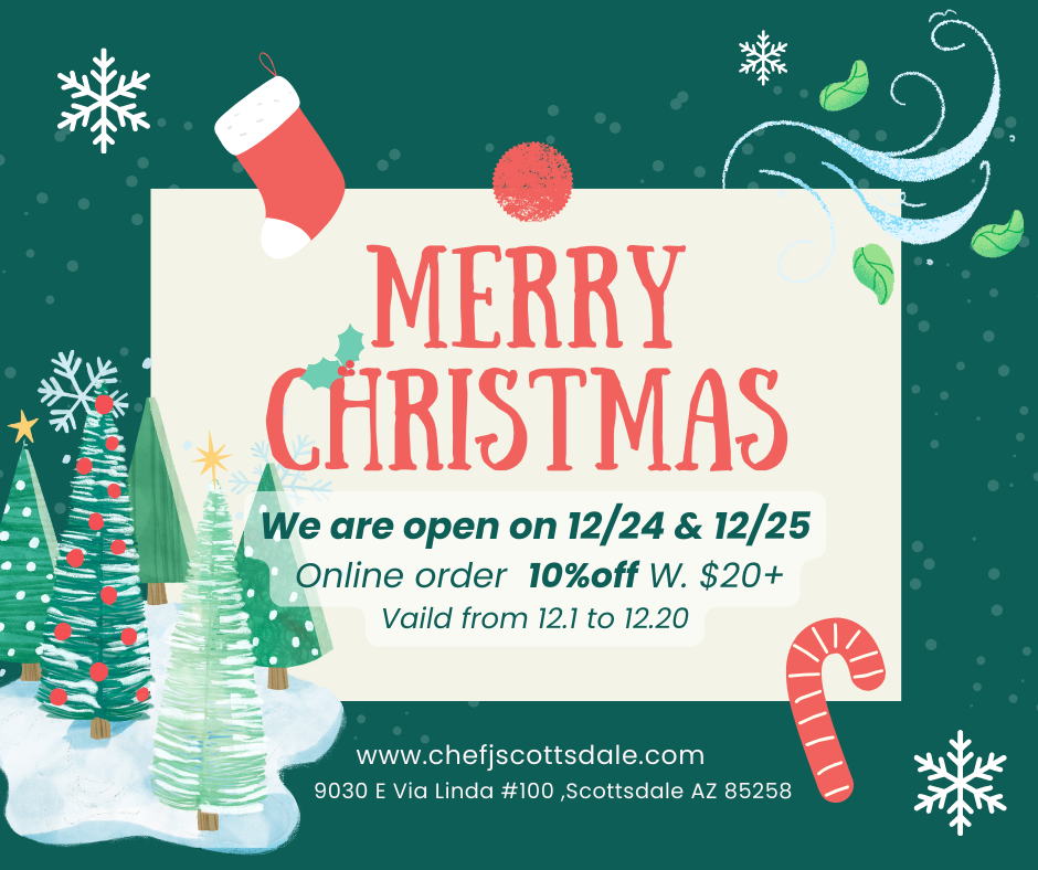 Merry Christmas Crab N Go seafood platter promo - 10% off online orders $45+ at Liverpool, NY location.