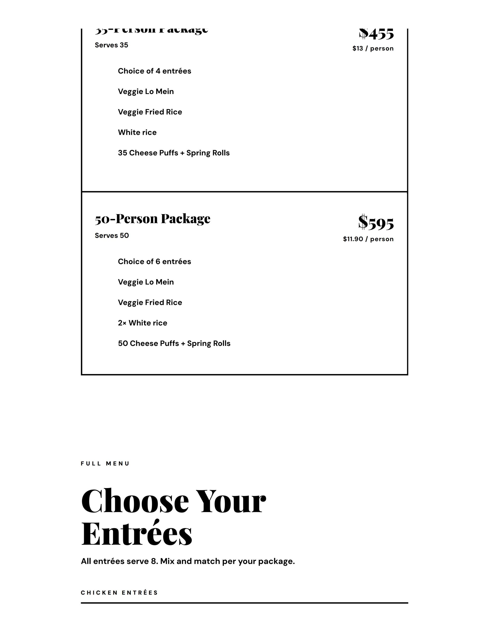 Restaurant menu 3, detailed description provided below