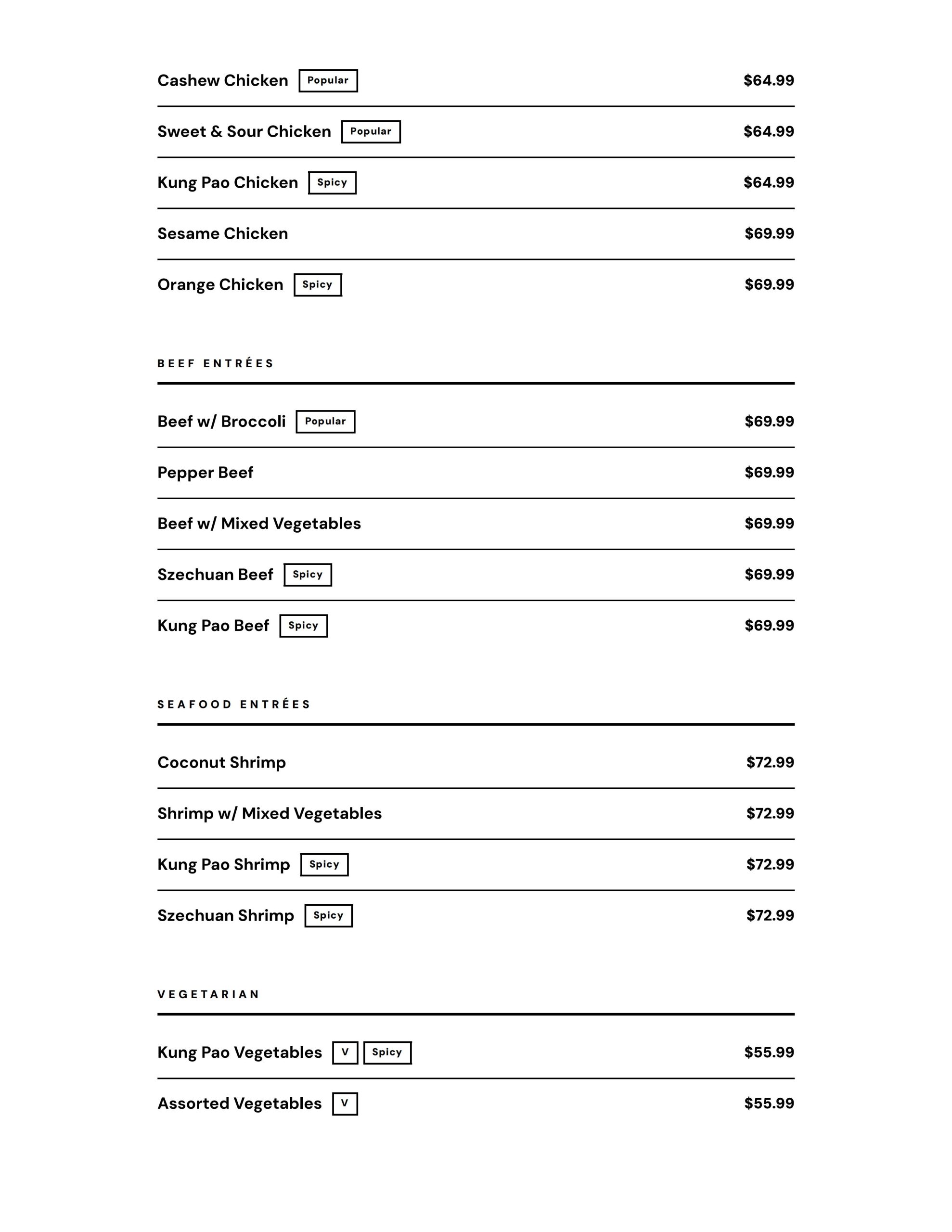 Restaurant menu 4, detailed description provided below