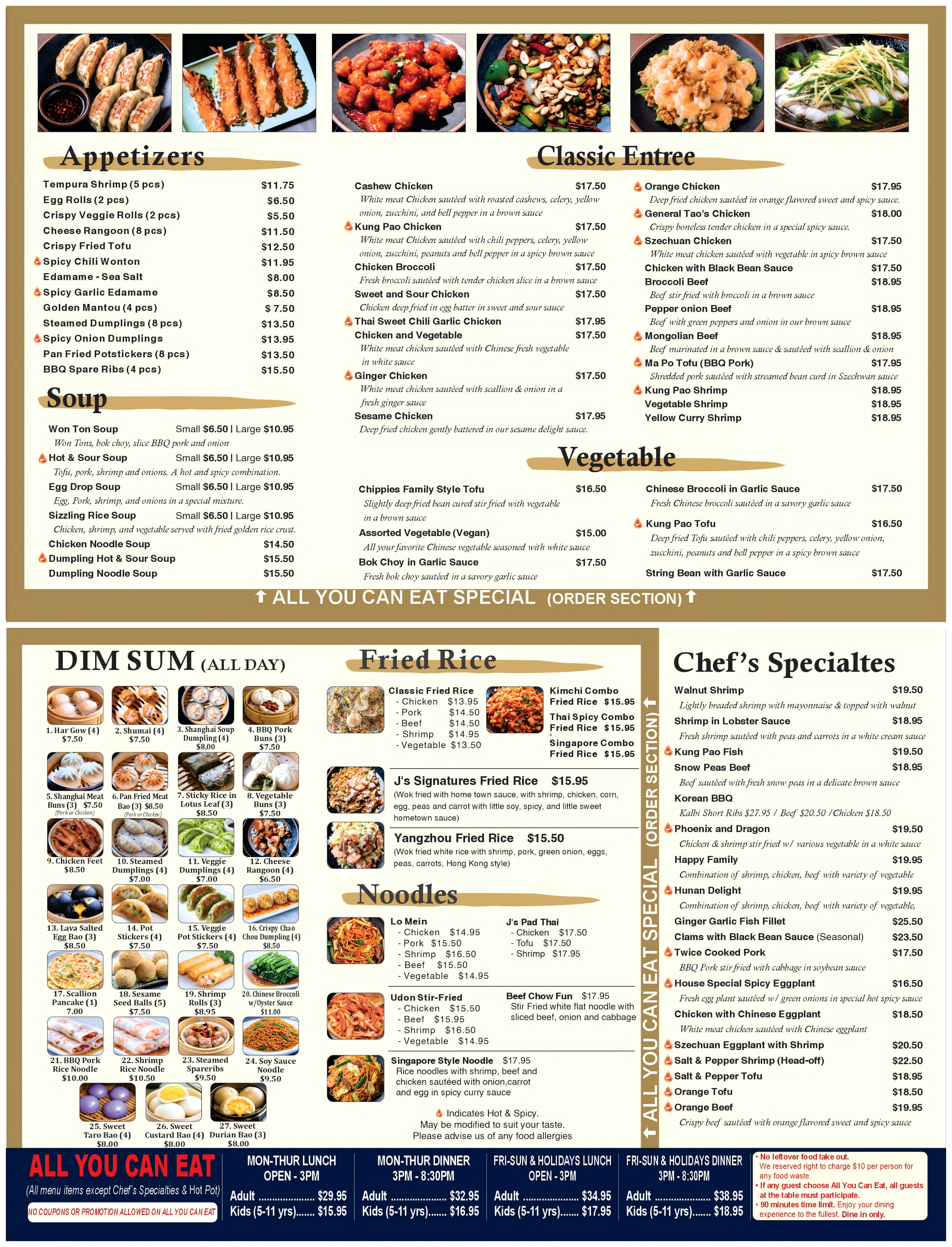 New menu