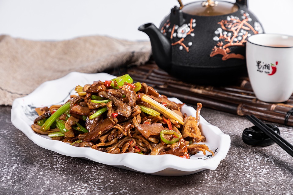 Smoked Bamboo w.Pig Tripe at Chef Tan, Chinese Restaurant in Rockville