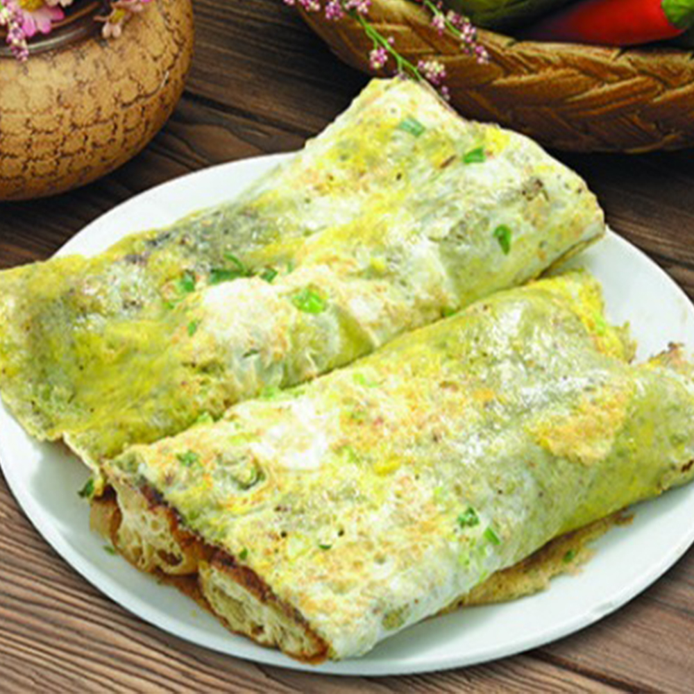 Eggs Pancake with Fried Dough Stick at Garage Kitchen, Chinese Restaurant in Monterey Park