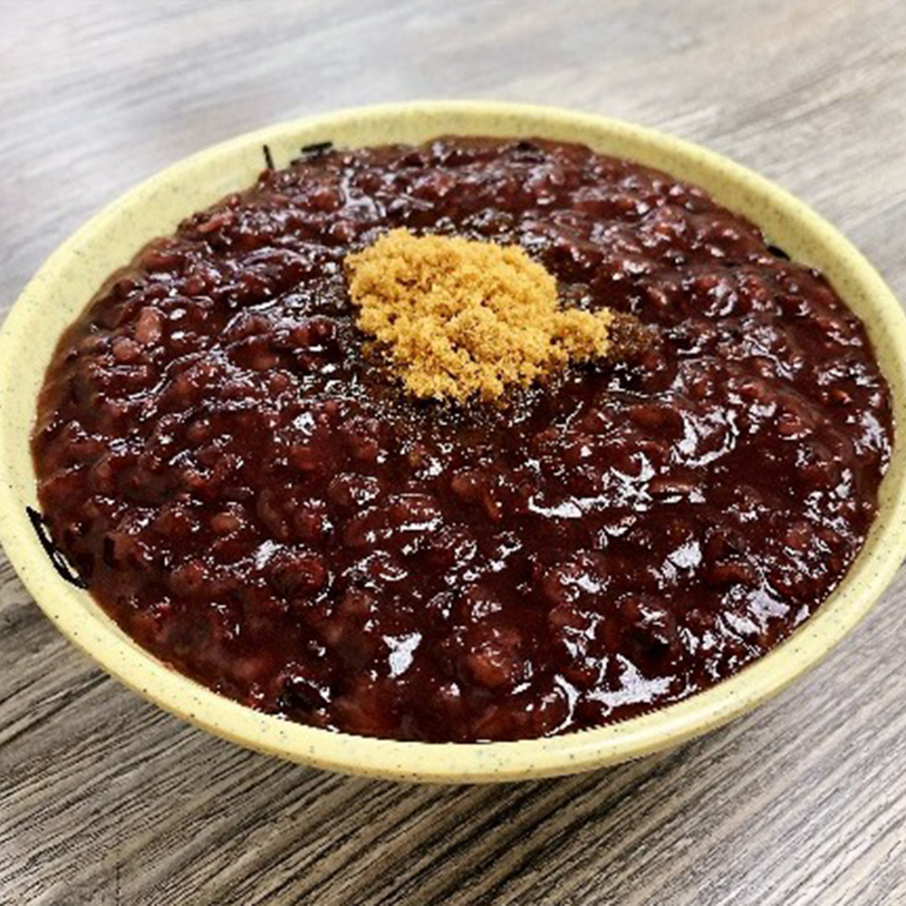 Purple Rice Congee at Garage Kitchen, Chinese Restaurant in Monterey Park