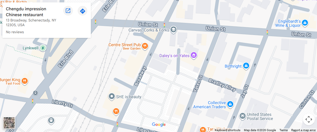 Location, 13 Broadway, Schenectady, NY 12305