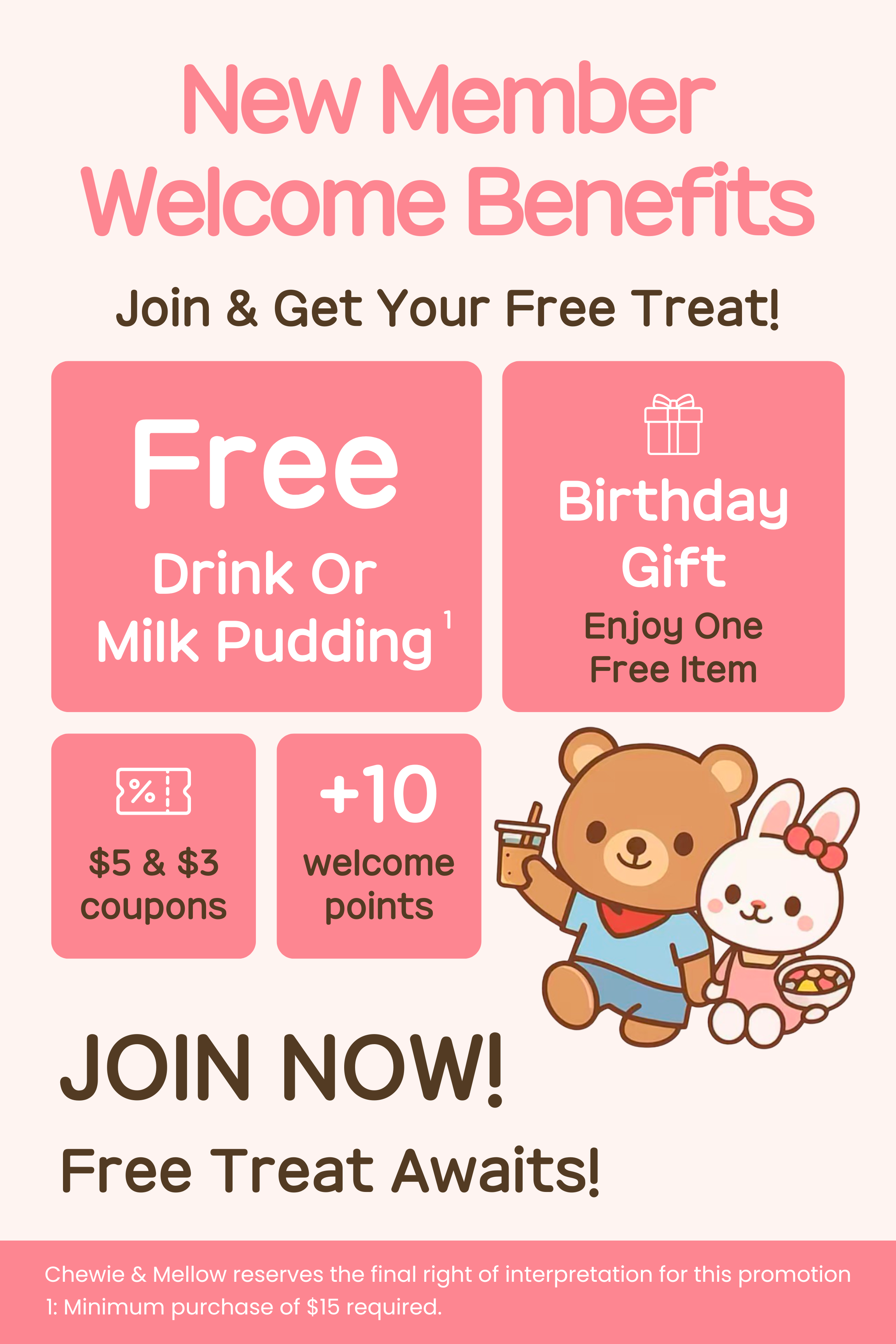 Join Chewie & Mellow Membership!