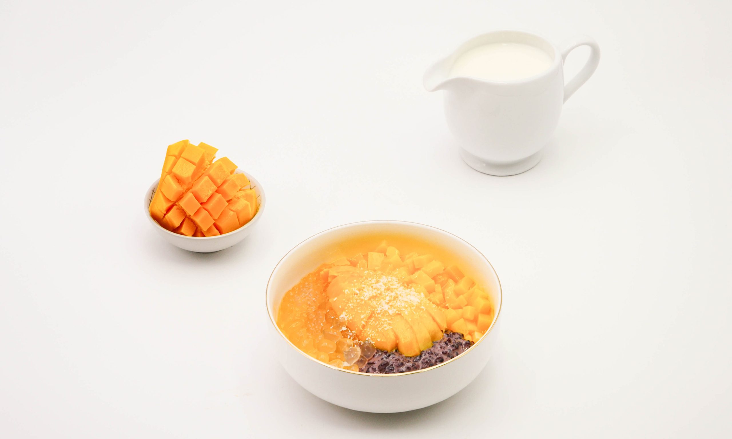 Fresh Mango Milk Custard