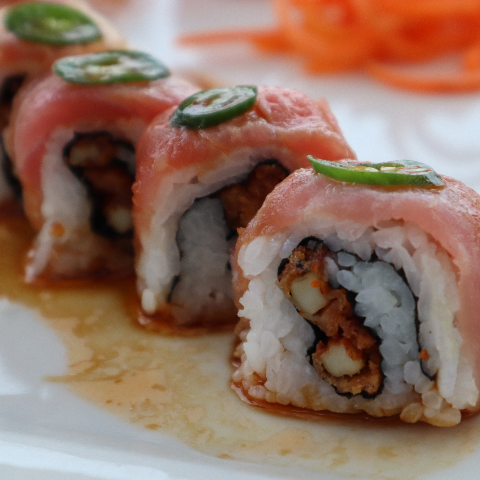 Godzilla Roll at Chiba Japanese Restaurant, Japanese Restaurant in Darien